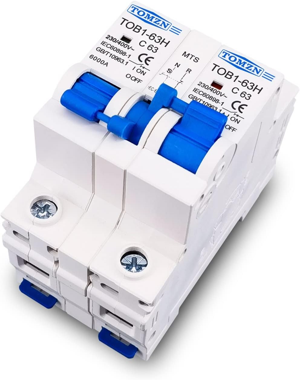 Interruptor de transferencia manual Disyuntor MCB 50HZ/60Hz (63A)