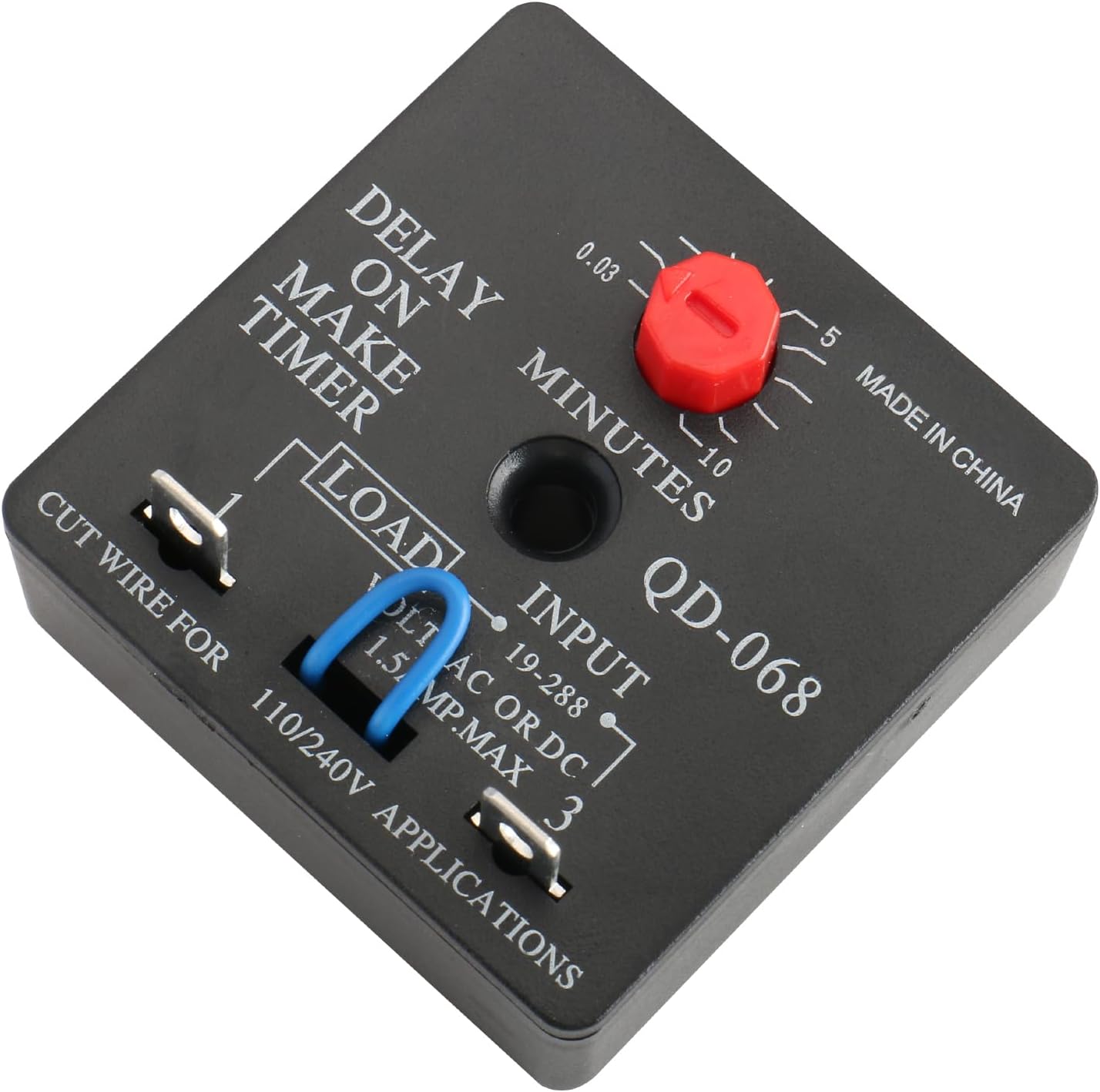 Delay de retardo de tiempo QD-068, 110/240V, 1.5Amp