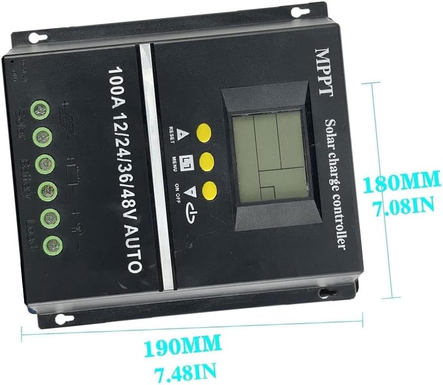 Controlador de carga solar MPPT/PWM cargador solar con LCD y controlador solar USB dual