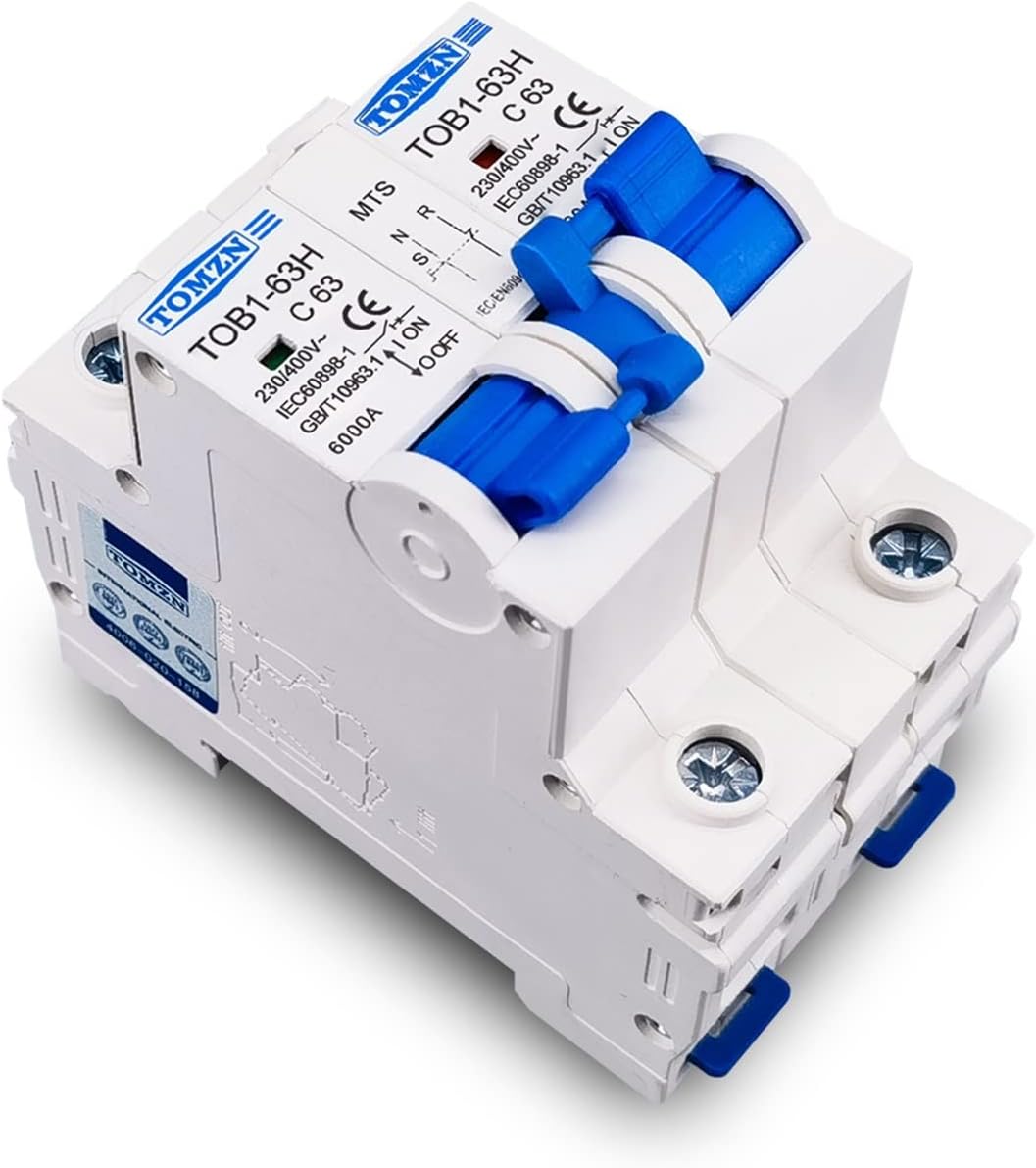 Interruptor de transferencia manual Disyuntor MCB 50HZ/60Hz (63A)
