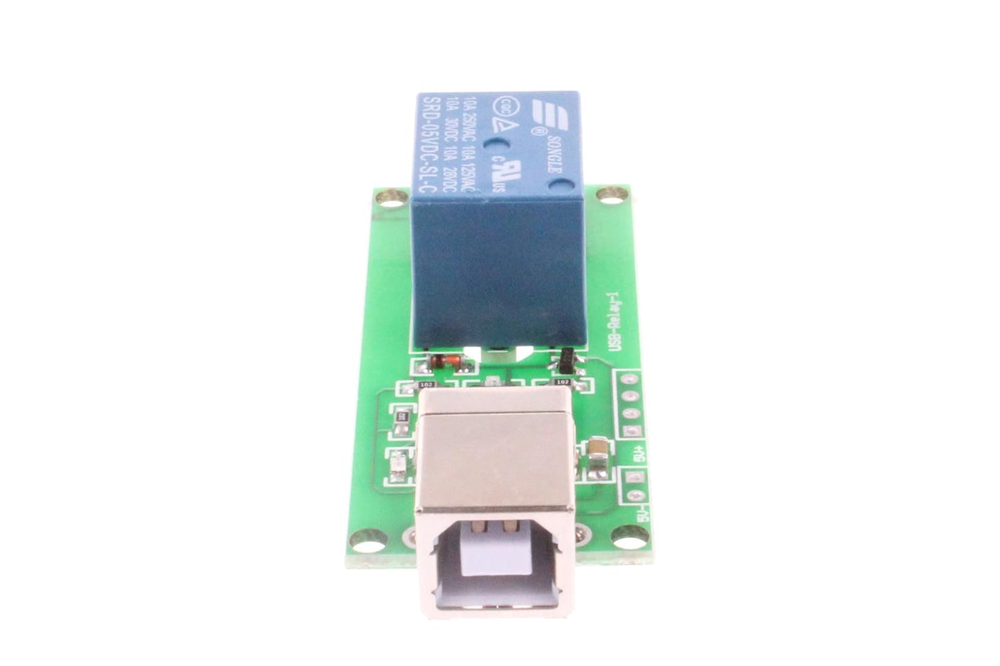 Modulo relay de 5V de 1/2 via con interruptor de control USB