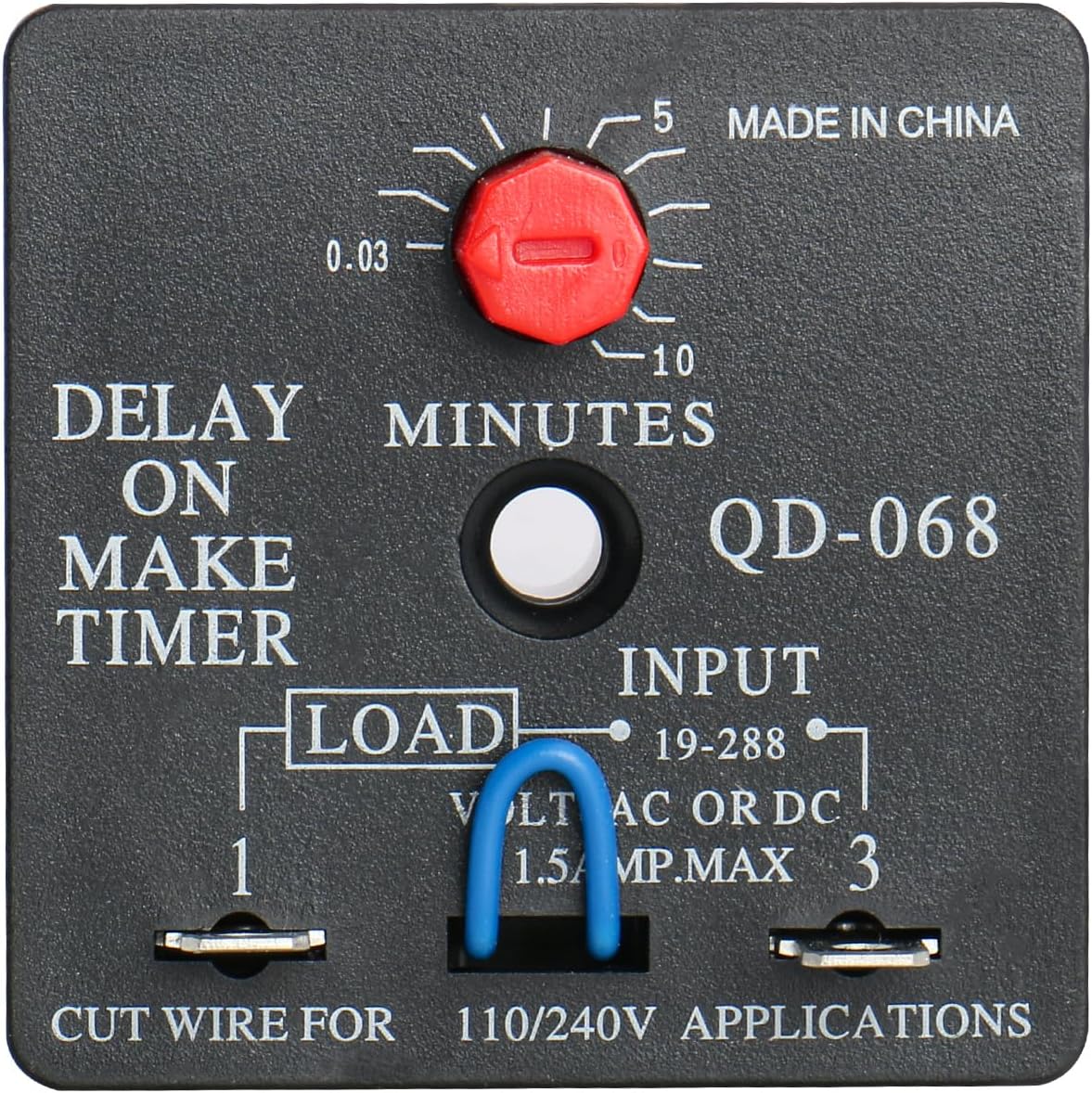 Delay de retardo de tiempo QD-068, 110/240V, 1.5Amp