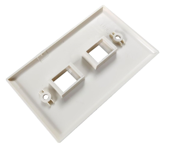 Tapadera 2x4 de 2 puertos para caja modular