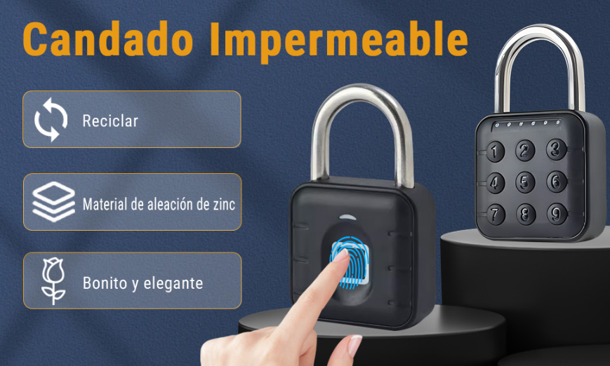 Candado inteligente con acceso password App tuya