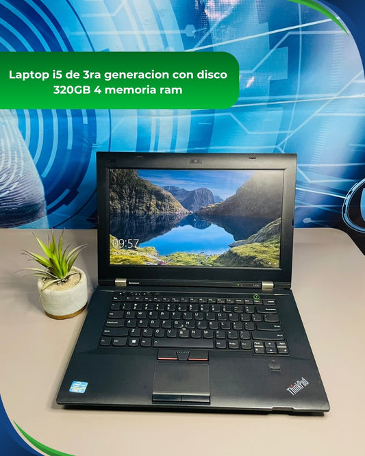 Laptop i5 (Reacondicionada) de 3ra generacion con disco 320GB 4gb de memoria ram