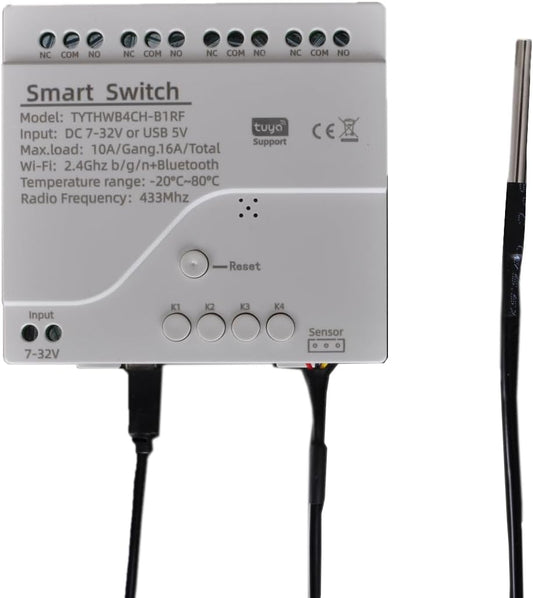 Interruptor Wifi inteligente en casa 4CH DC/AC rele Wifi para alexa DIY