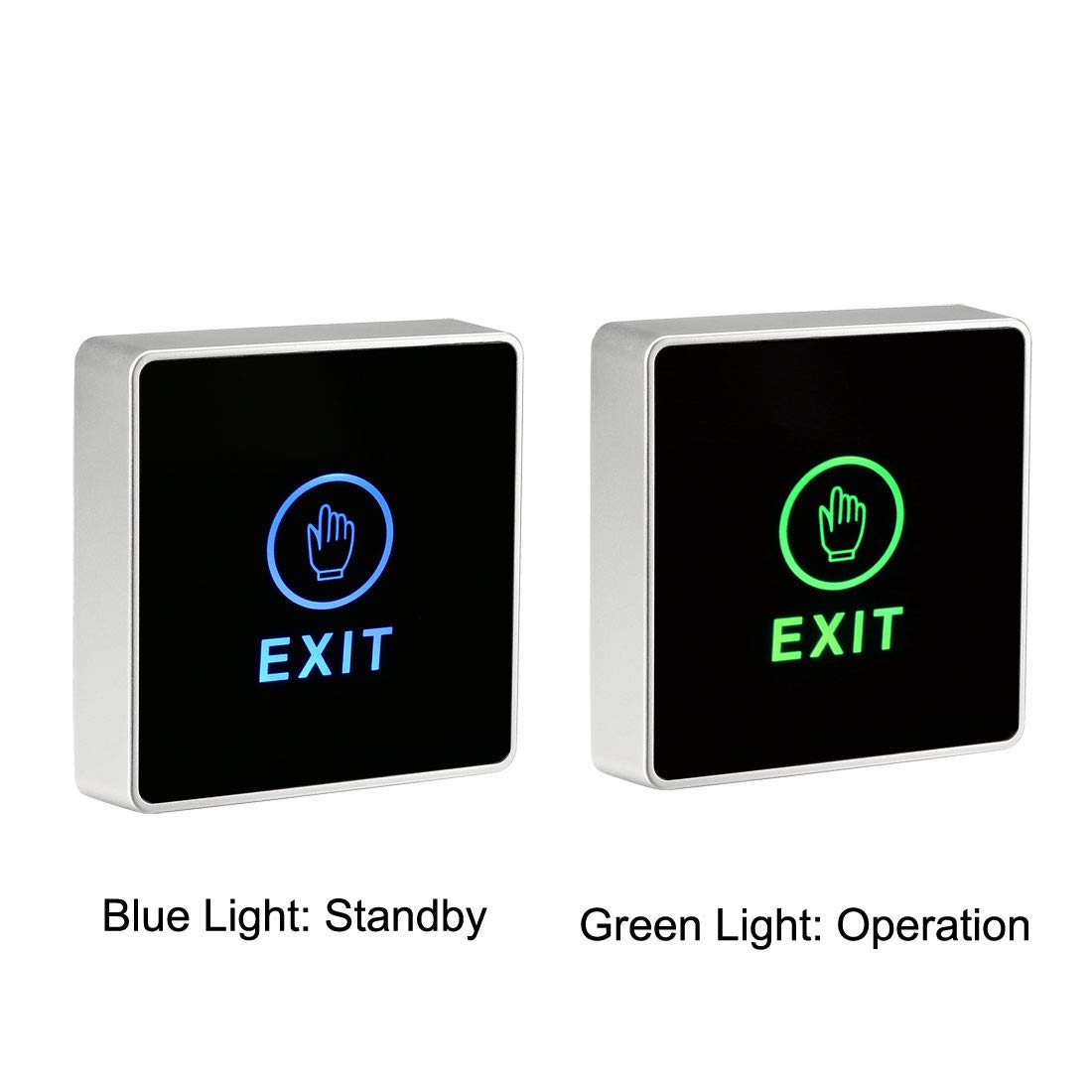 Botón de salida para control de acceso de puerta acceso integrado con luz LED