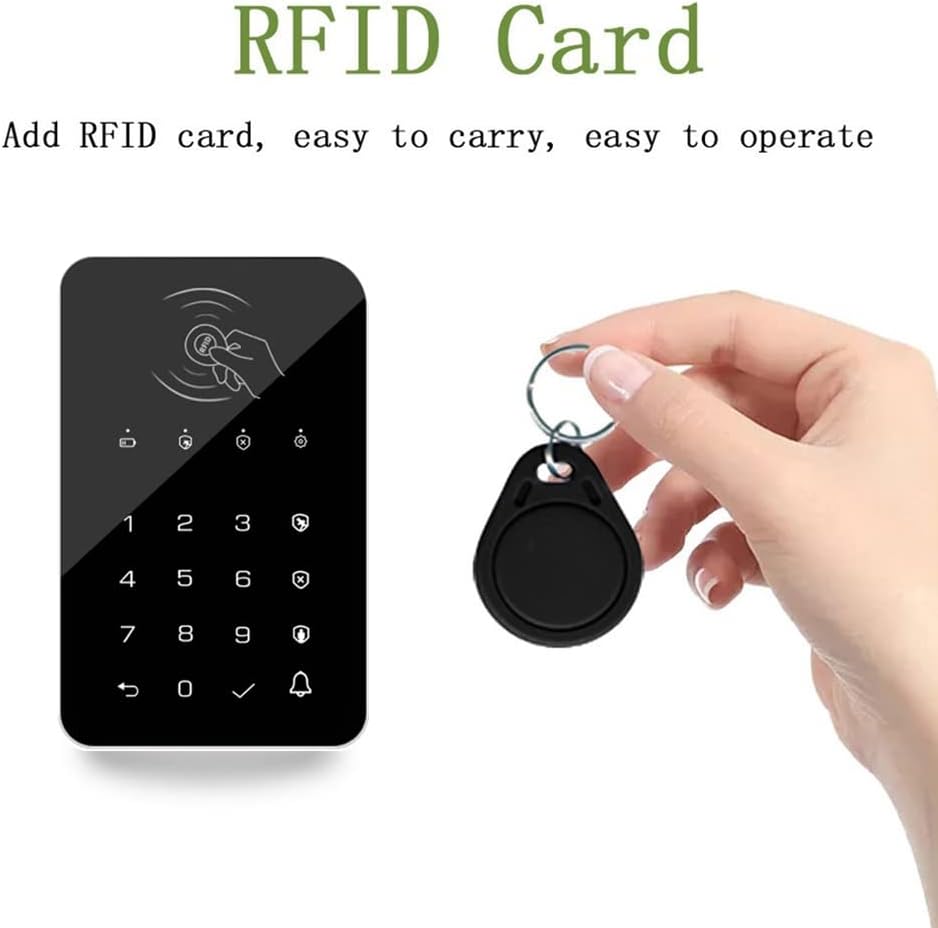 Teclado táctil inalámbrico para armar o desarmar, sistema de alarma de seguridad para el hogar, WIFI inteligente, GSM, 433MHz