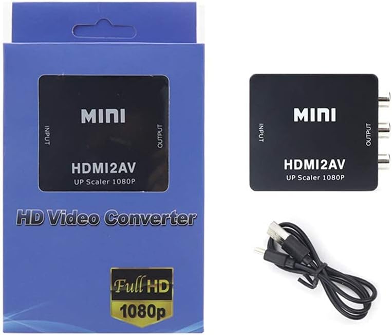Convertidor de HDMI a RCA con cable USB