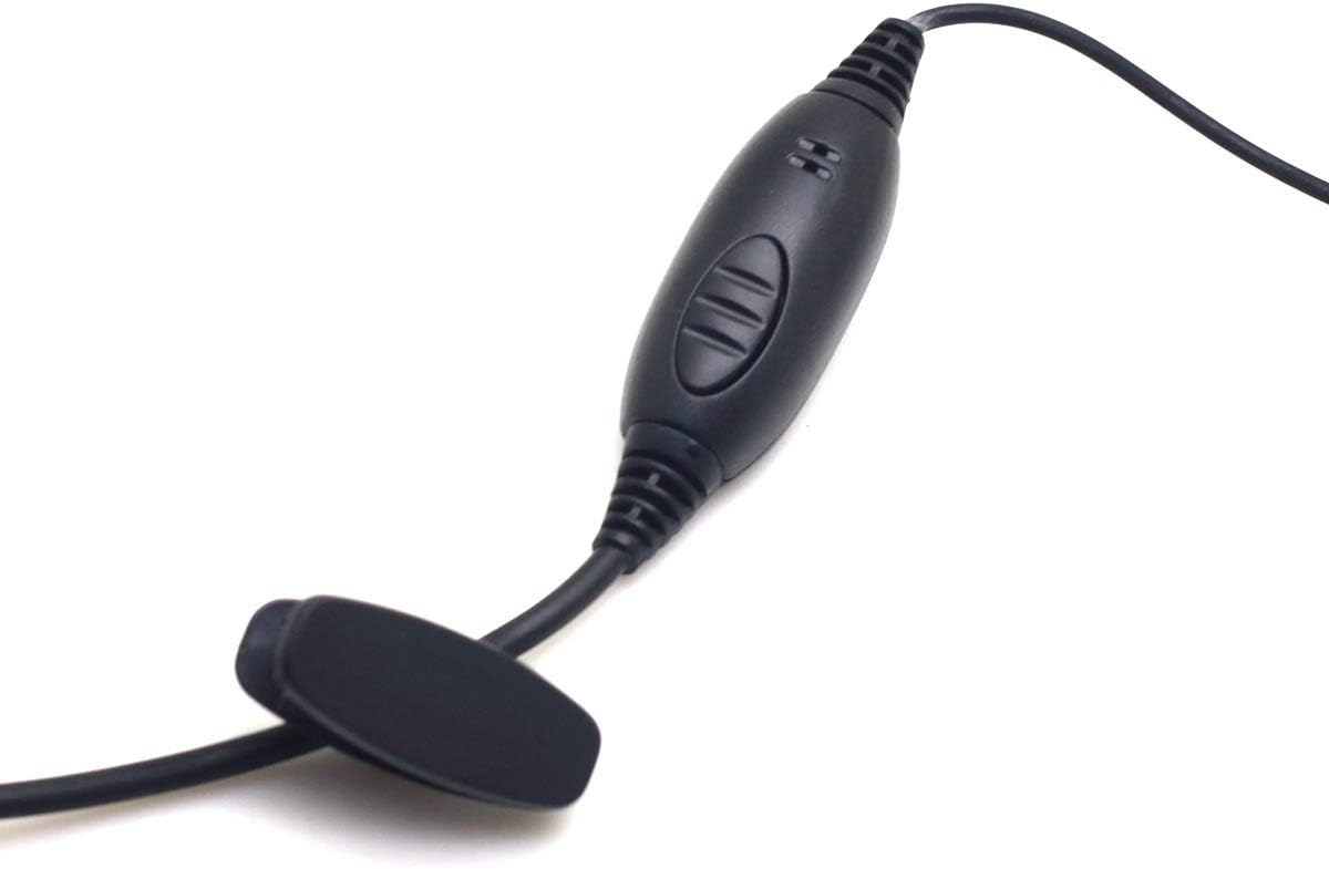 Auricular de dos vías con forma de G con clip de oído