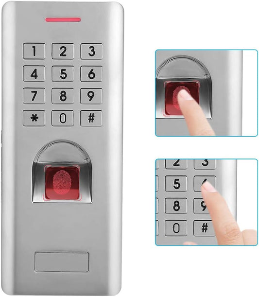 Control de Acceso con Lector de Huella dactilares IP66, Teclado numerico