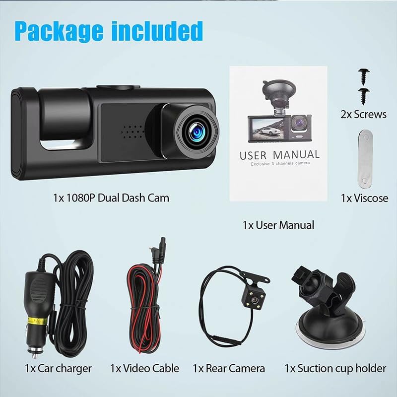 Camara Dash Cam 360AHD 1080p 4BSD RCM-AVC1080B