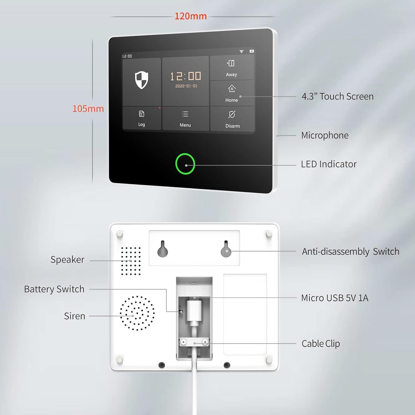 Staniot-sistema de alarma de seguridad para el hogar, kit inalámbrico de 433MHz, Wifi, 4G