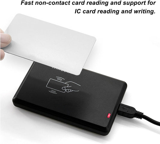 Lector de tarjetas IC Lector de tarjetas USB Lector de acceso de 13.56MHz Sistema de control de acceso de lectura rápida para RFID Seguridad