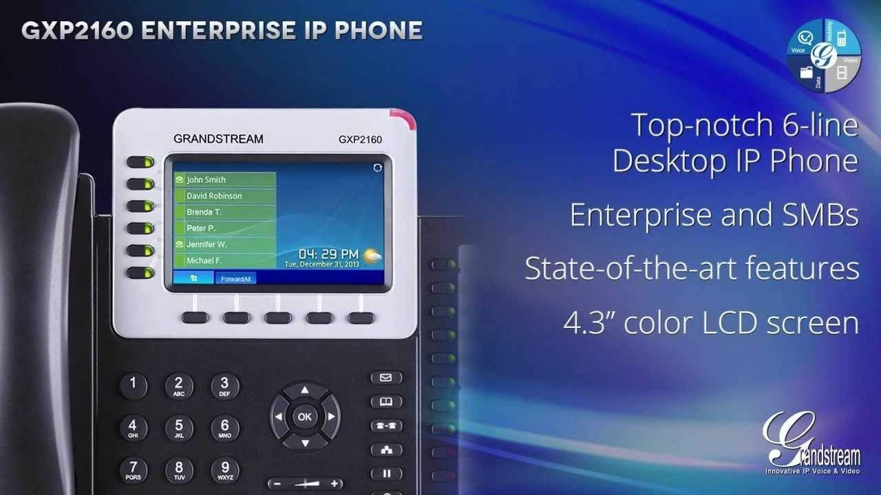 Telefono IP Grandstream Modelo GXP2160