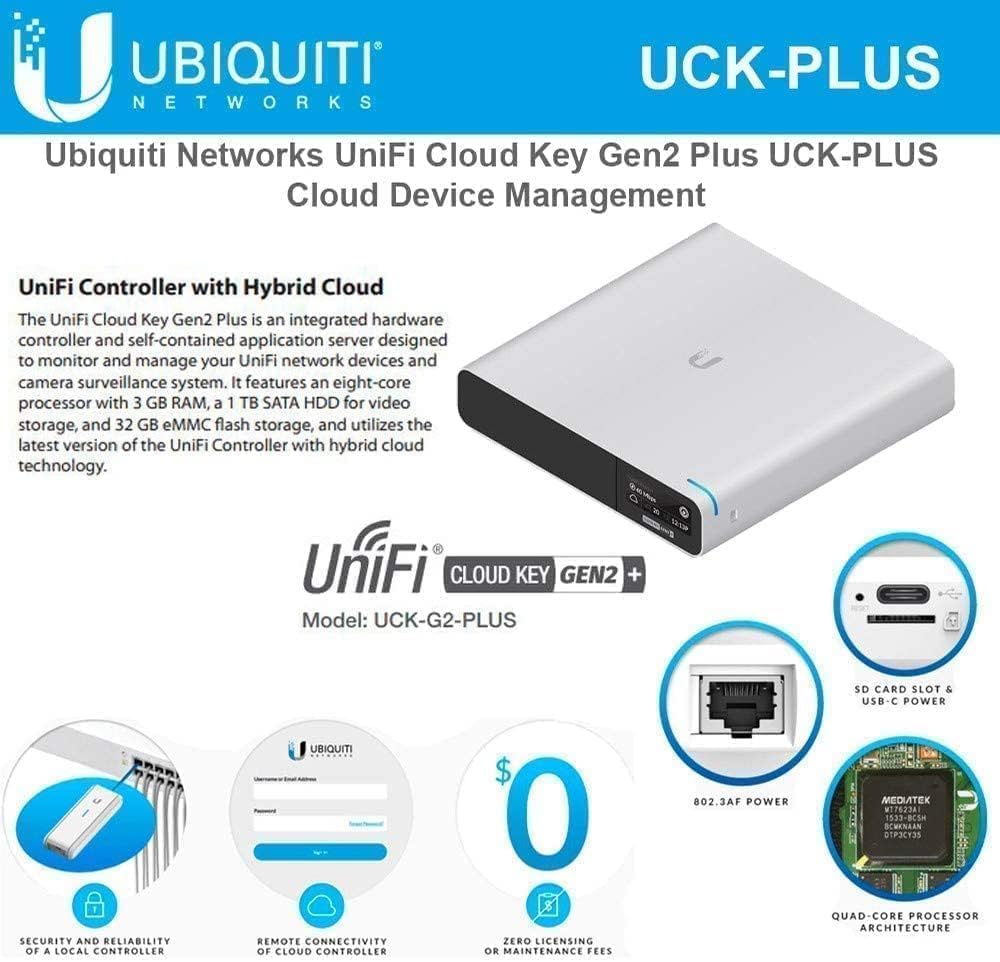 Ubiquiti UniFi Cloud Key Gen2 Plus
