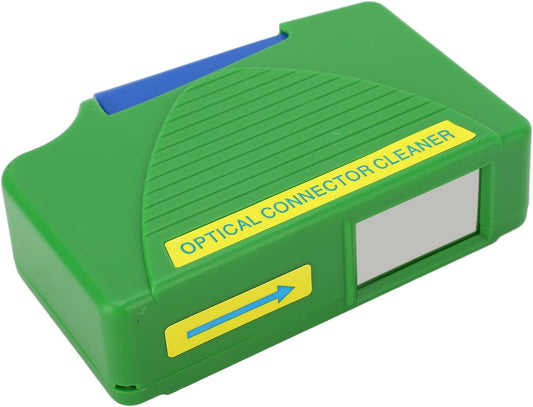 Caja de limpieza de fibra óptica, limpiador de conector de fibra óptica para cara final SC, FC, ST, LC
