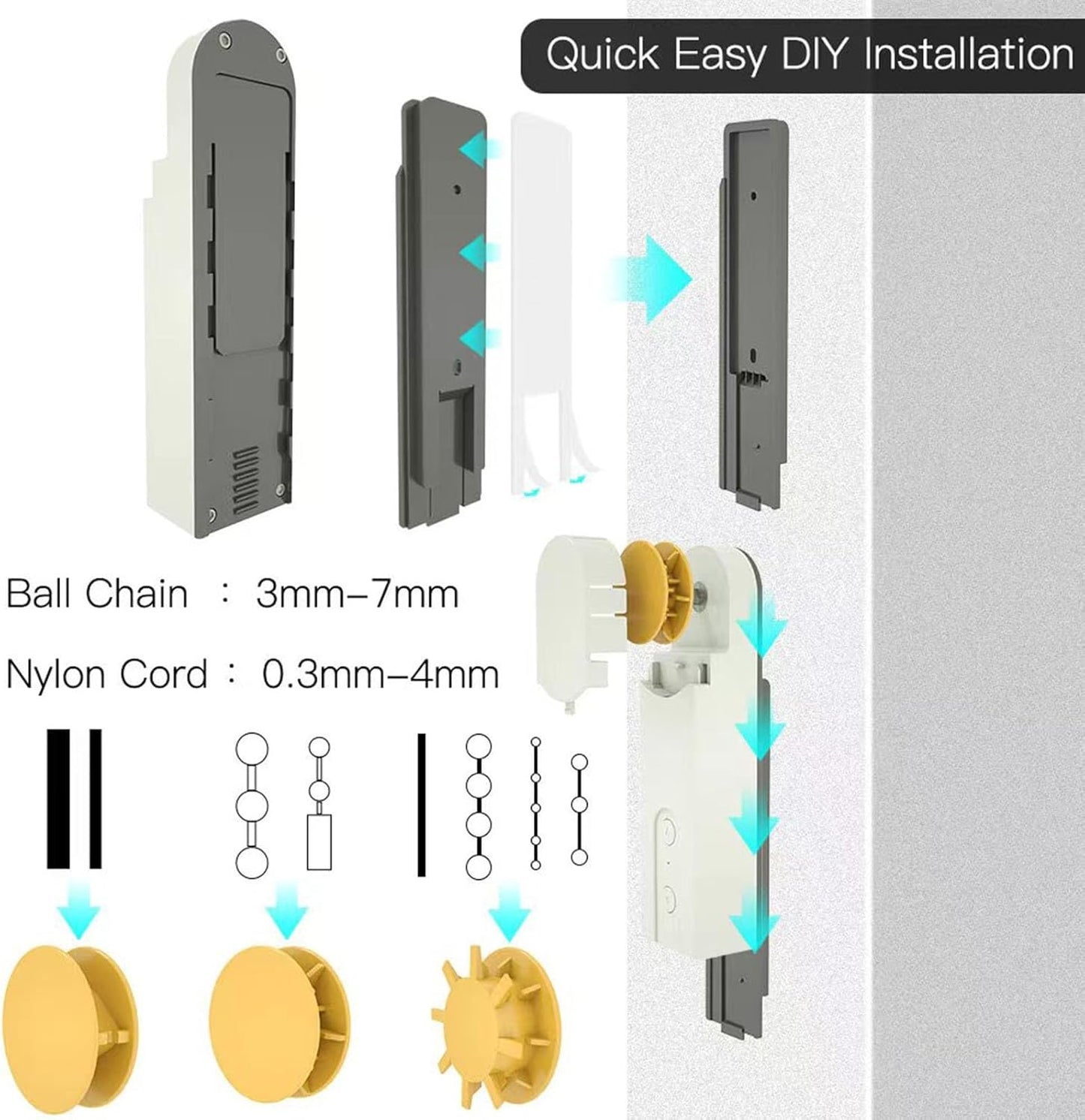 Motor de persianas enrollables control remoto inalámbrico por APP