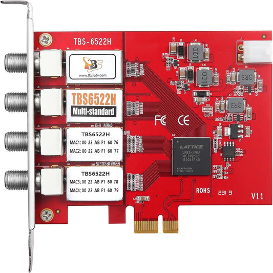 TBS6522H Quad Tuner DVB-S2X Card