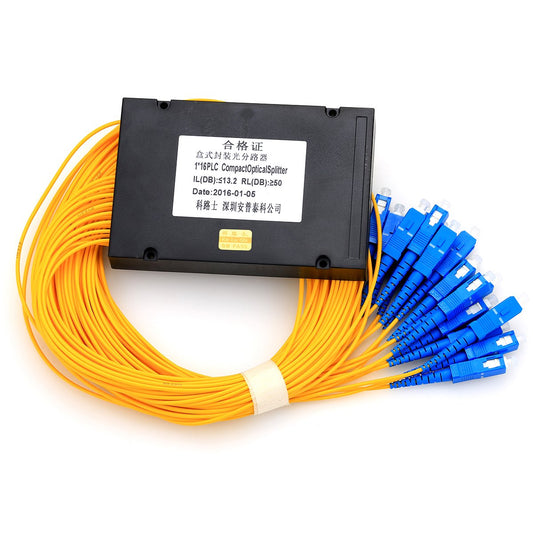 Splitter FTTH fibra optica equipo PLC de Fibra, 1* de 16