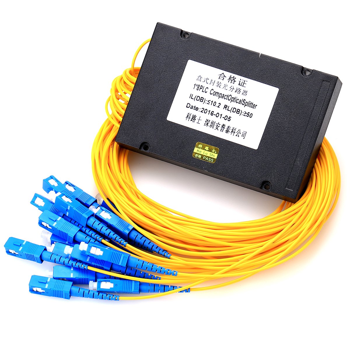 Splitter FTTH fibra optica equipo PLC de Fibra, 1* de 16