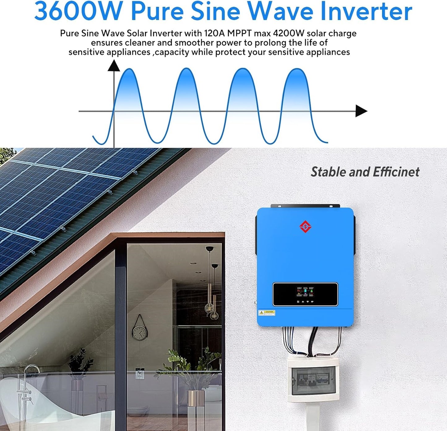 Cargador inversor solar de 3600 W