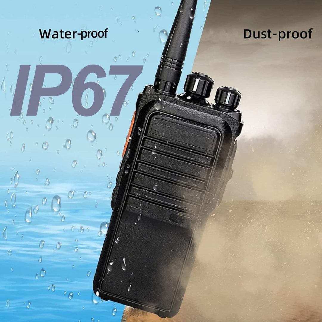 Walkie-Talkies de largo alcance, radios bidireccionales recargables, radio resistente de 2 vías con auricular, senderismo, camping, viaje por carretera, ciclismo