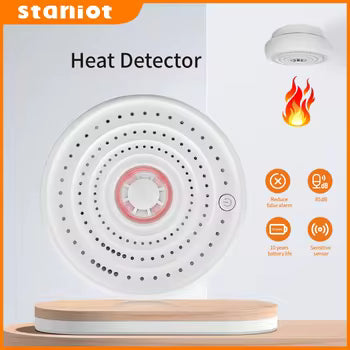 Detector de calor inalambrico para hogar inteligente con sensor de temperatura y fuego