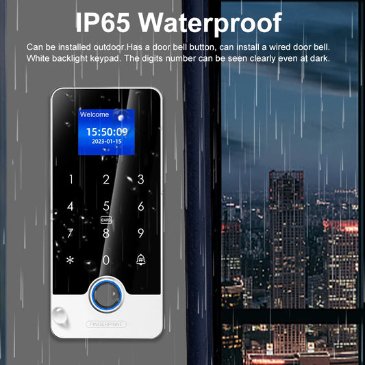 Waterproof Tuya Fingerprint Access Control Reader with RFID