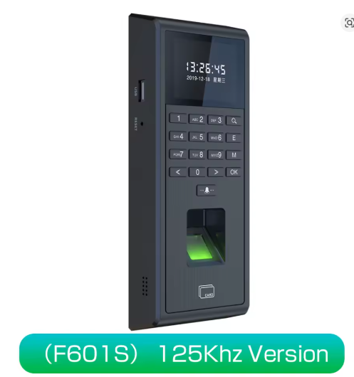 Biométrico de red para control de acceso IP con huella dactilar, 125 kHz, 13,56 MHz