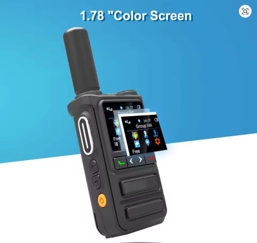 Walkie Talkie 4G POC Radios plataforma gratuita tarjeta Dual solo modo de reposo Mini Radio bidireccional