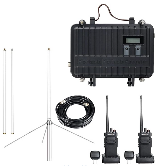 RVS Repeater Kit with 2x6 Kit ST12 Long Range Walkie Talkies