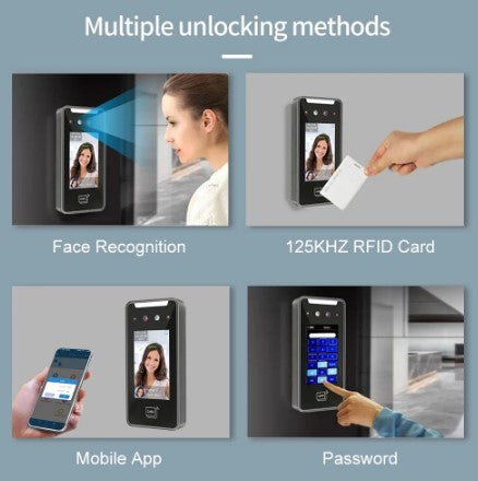 Biometrico Tactil Led 2MP con Reconocimiento Facial Wifi/QR